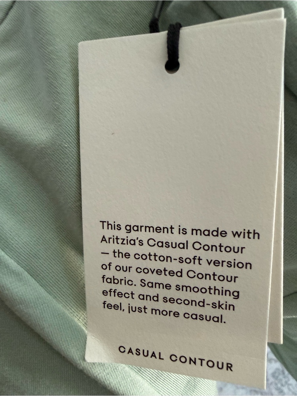 Aritzia Casual Contour Crew Bodysuit Terrace Sage S - Picture 3 of 4